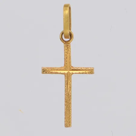 Hänge kors, längd 22mm, 18K Vikt: 0,5 g