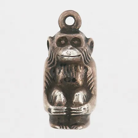 Hänge apa, höjd 22mm, bredd 10mm, silver 925/1000 Vikt: 11,3 g