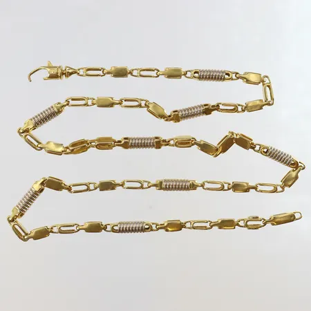 Kedja, defekt, 18K.  Vikt: 36,4 g