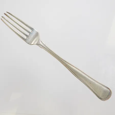 Matgaffel längd: 19,6cm, Danmark, skev, silver 830/1000 Vikt: 55 g
