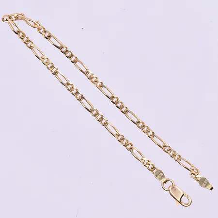 Armband Figaro längd 18,5 cm bredd 2 mm 18K. Vikt: 4,3 g