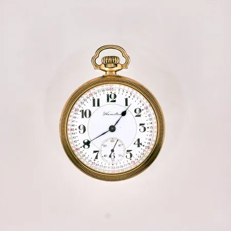 Fickur Hamilton Watch co Lancaster, PA 21 jewels Ø53mm, double, fullt fungerande, kaliber 992, boett-nr: 618253, verk-nr: 230473, double 14K förgylld