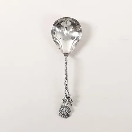 Kompottsked modell Rosen, längd 164mm, Gewe Silvervarufabriken AB, Malmö 1977, silver 830/1000 Vikt: 30,9 g