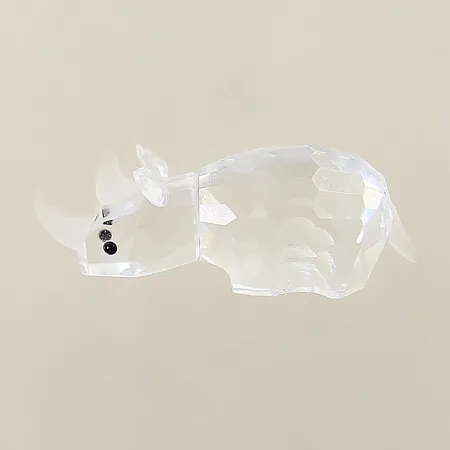 Figurin noshörning Swarovski 5x2cm, inga tillbehör