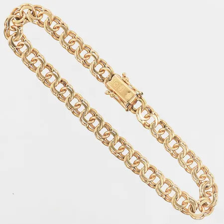 Armband Bismarck längd 19cm, bredd 6mm, 18K Vikt: 15 g