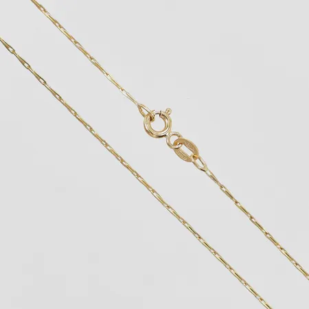 Kedja längd: ca 42,2cm bredd: ca 1mm KFS 18K Vikt: 1,8 g