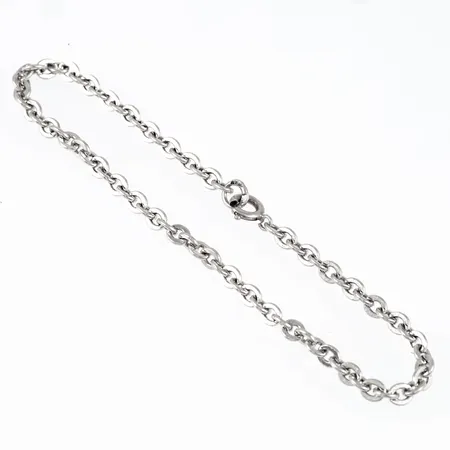 Armband Ankarlänk längd 19cm bredd 3,5mm, silver 5,1g.