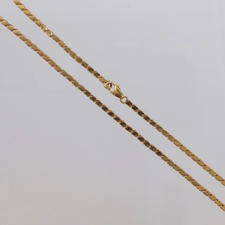 Kedja, Aleppo, längd 42,5cm, bredd 2,5mm, 18K Vikt: 8,4 g