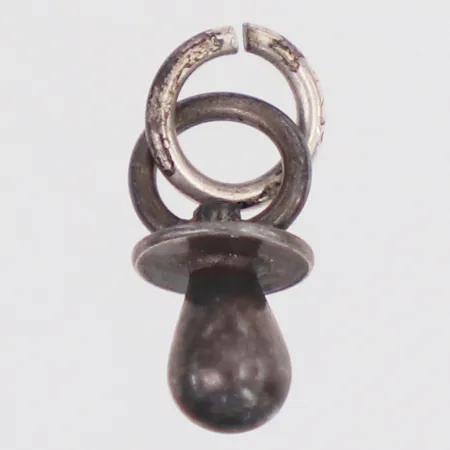 Hänge napp längd 15mm, silver Vikt: 0,5 g