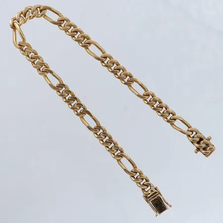 Armband Figaro längd 18,5cm bredd 5mm 18K Vikt: 17,4 g