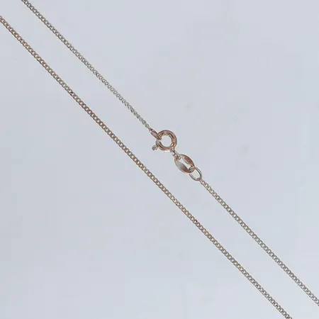 Kedja Pansar längd 50cm bredd 1mm Silver 925/1000 Vikt: 1,9 g