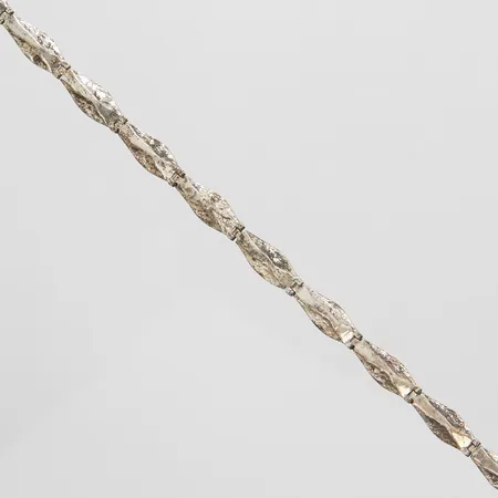 Armband halvstelt längd: 19,7cm, bredd: 6,5mm, silver 925/1000 Vikt: 8,6 g