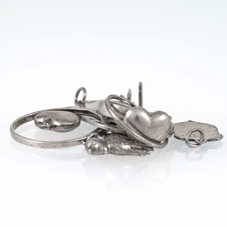 Diverse defekt/graverat silver 9,6g.