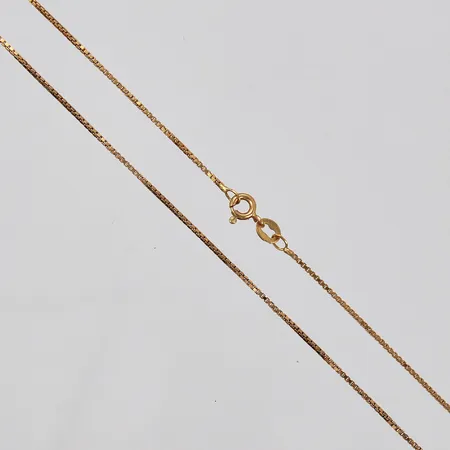 Kedja Venezia längd: ca 38cm bredd: ca 1mm 18K  Vikt: 3,2 g