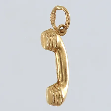 Hänge telefon 21x4mm 18K Vikt: 0,4 g