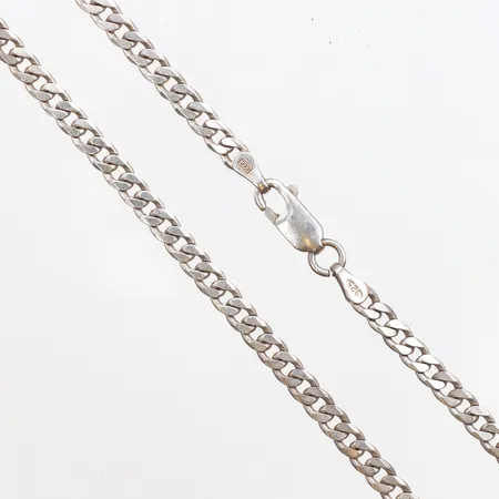 Kedja pansar, längd 42cm, bredd 3,6mm, 925/1000 silver. Vikt: 10,7 g