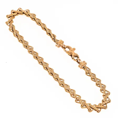 Armband längd 20cm bredd 4,7mm, 18K 6,2g.