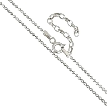 Halskedja Kullänk silver 925/1000, längd 40 cm, (kan användas upp till 45 cm) avslutning), bredd 1,5 mm Vikt: 3,2 g