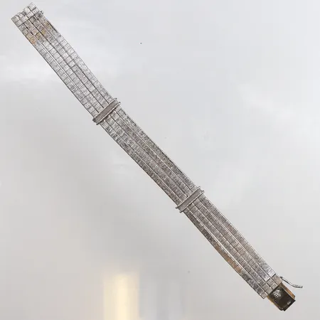 Armband, längd 18cm, bredd 14,8mm, 925/1000 silver.  Vikt: 28,8 g