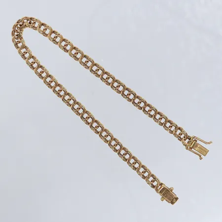 Armband Bismarck längd 20cm bredd 5mm Joans 18K.  Vikt: 9,8 g