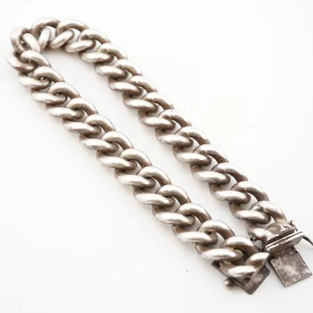 Armband pansar, 830/1000 23cm, bredd: 10mm, silver, 92,2g Vikt: 92,2 g på auktion i Helsingborg hos Pantbanken Sverige