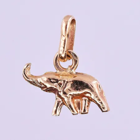 Hänge elefant stl:13x10 mm 18K. Vikt: 0,5 g