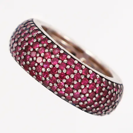 Ring med rosa stenar Thomas Sabo stl:17, bredd: 8mm, med originaletui silver 925/1000 Vikt: 10,8 g
