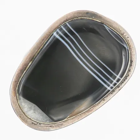 Ring med bandagat, stl16½, bredd 31mm, silver 925/1000 Vikt: 15 g
