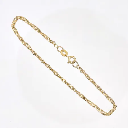 Armband Singapore längd: 18cm, bredd: 2,2mm, COARA, 14K Vikt: 1,4 g