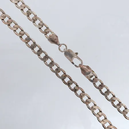 Kedja pansar längd 53cm bredd 9,5mm defekt lås silver 925/1000 Vikt: 55,1 g
