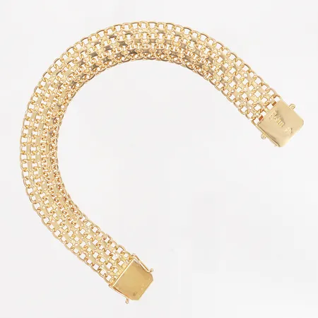 Armband X-länk 19cm bredd: 13mm, 18K Vikt: 27,8 g