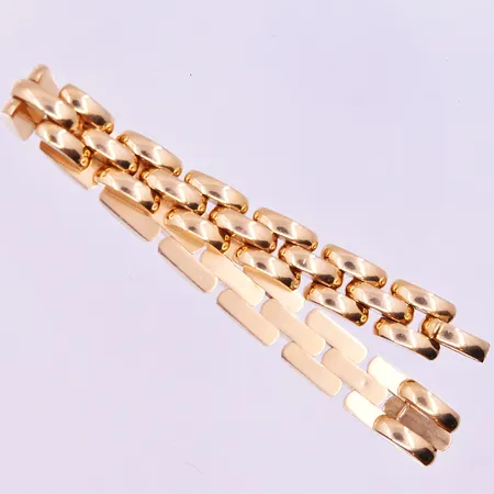 Armband längd 19 cm bredd 11 mm 18K. Vikt: 31,1 g