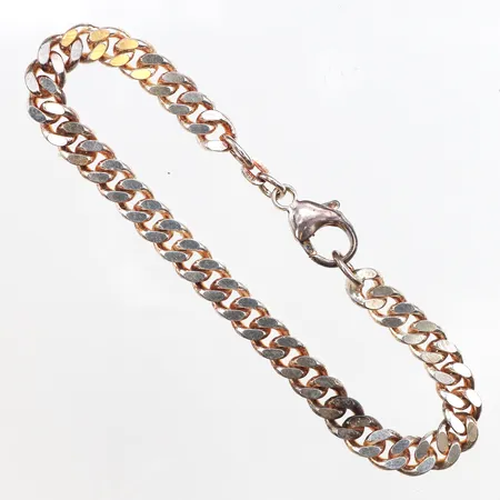 Armband Pansar, längd 19cm, bredd 6,3mm, 925/1000 silver. Vikt: 18,7 g