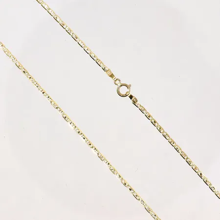 Kedja flerfärgad längd 40cm, bredd 1,5mm, 18K Vikt: 1,6 g