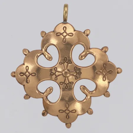 Hänge, karelska gränskorset, längd 40mm, Kalevala Koru, Finland, brons