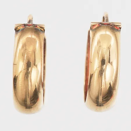 Örhängen creoler Ø19mm, bredd 6mm, 14K Vikt: 2 g