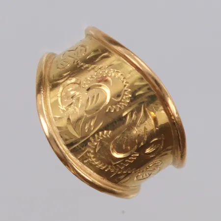 Ring stl:16½, bredd 14,1mm, Odds guld, Visby, år 1985, 18K Vikt: 3,8 g