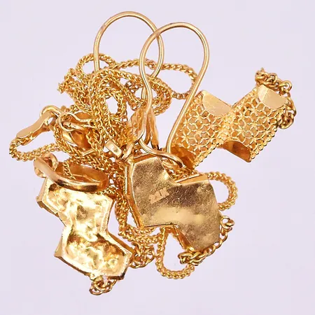 Diverse guld 21K. Vikt: 6,9 g