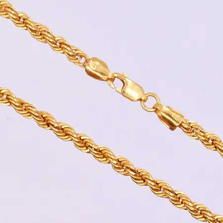 Collier Cordell längd 45,5 cm bredd 4 mm 22K. Vikt: 9,2 g