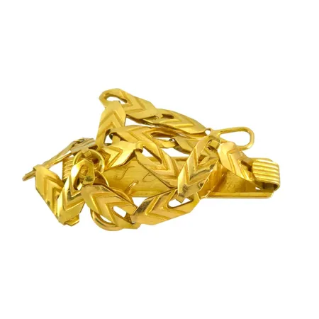 Armband i 18K guld, defekt, gravyr Vikt: 3,3 g