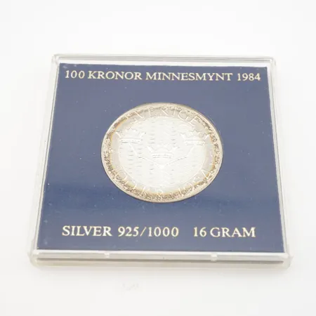 Mynt, silver, 925/1000 Vikt: 16 g på auktion i Helsingborg hos Pantbanken Sverige