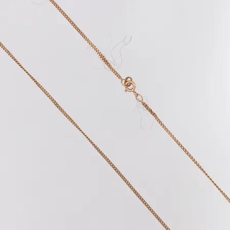 Kedja Pansar GHA längd 46cm, bredd 1,4mm, hårtrassel, 18K  Vikt: 4,3 g