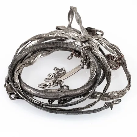 Diverse defekt/graverat silver 925/1000 53,1g.