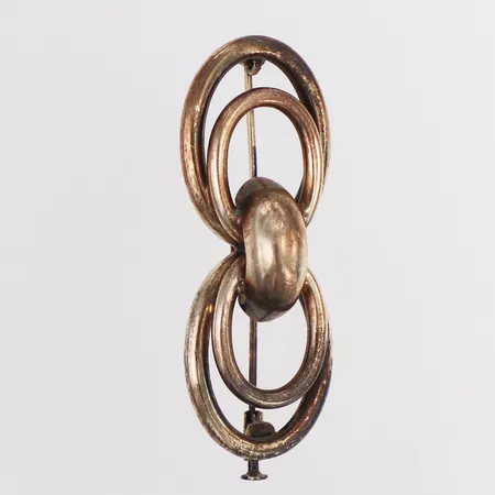 Brosch längd 50mm, förgyllning, 925/1000 silver Vikt: 8,5 g