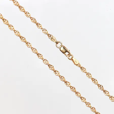 Kedja, längd 42cm, bredd 2,7mm, förgyllt silver, 925/1000 silver. Vikt: 4,2 g