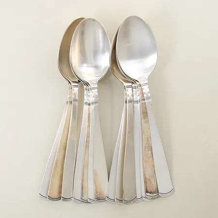 14 Bordsskedar Rosenholm GAB 18cm silver 830/1000 Vikt: 561,1 g på auktion i Solna hos Pantbanken Sverige