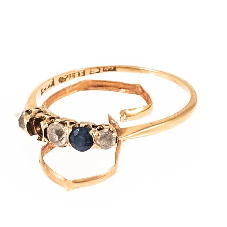 Diverse defekt guld 18K 1,5g.