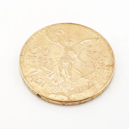 Mynt 50 Pesos, Ø ca 36mm, 21k Vikt: 41,6 g