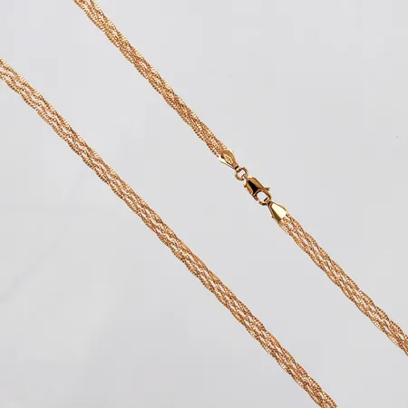 Collier flätad GHA längd: ca 45cm bredd: ca 4mm 18K Vikt: 7,6 g