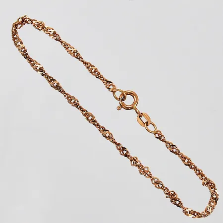 Armband Singapore längd: ca 18cm bredd: ca 2mm 18K Vikt: 1,9 g